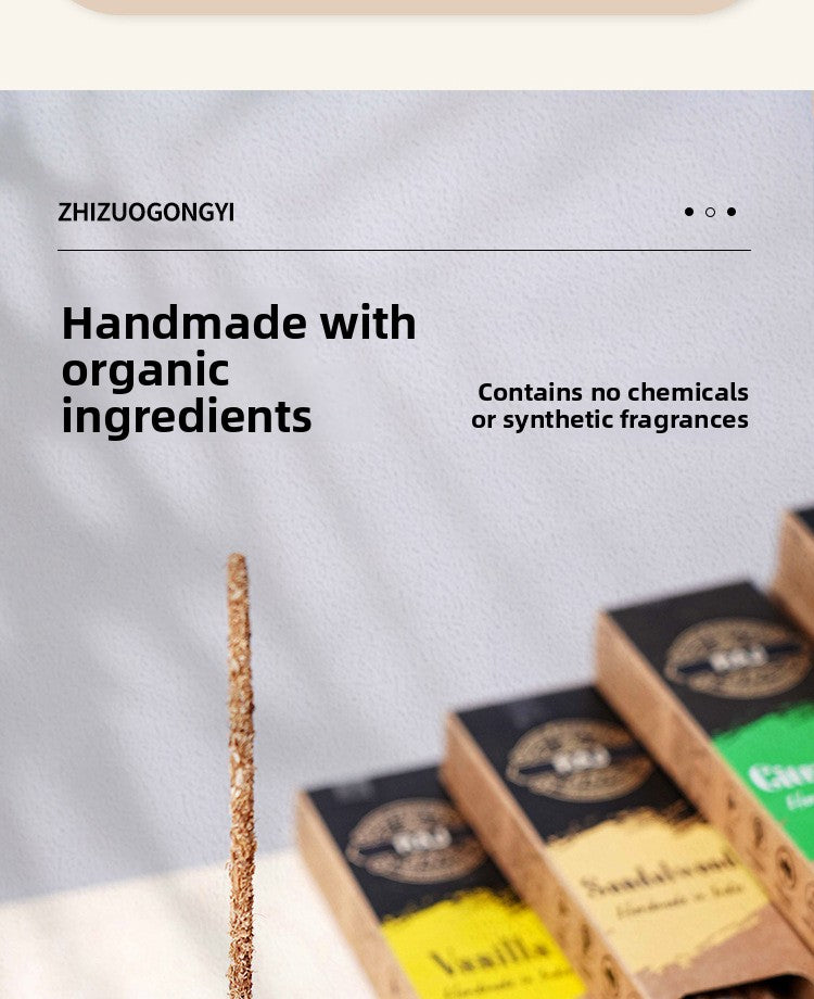 zensoullab Indian Incense Imported Handmade Aromatherapy Sticks Natural Resin Incense Peruvian Sacred Wood Sandalwood Incense Sticks