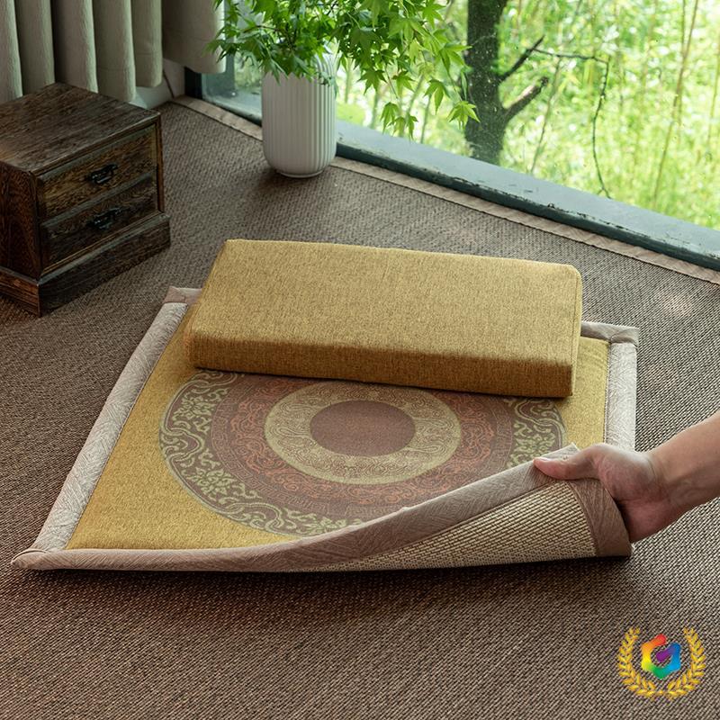 zensoullab Double-Sided Meditation Cushion Home Meditation Cushion Meditation Seat Cushion Thickened Meditation Cushion Meditation Cushion