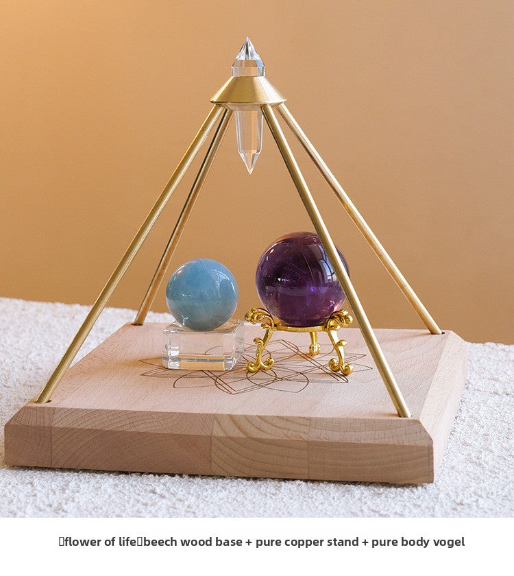 zensoullab Natural Vogel Crystal Pyramid Ornament Home Raw Crystal Energy Purification Amplifier Decorative Ornament