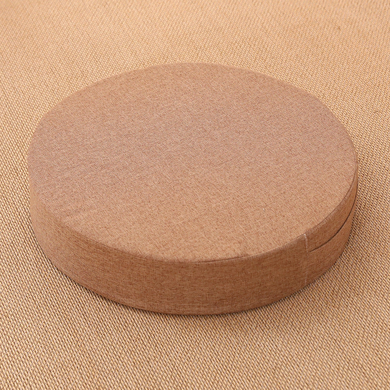 Zensoullab Japanese Style Tatami Mat Futon Cushion Thickened Stool Removable and Washable Window Cushion round Meditation Cushion Meditation Pray Cushion