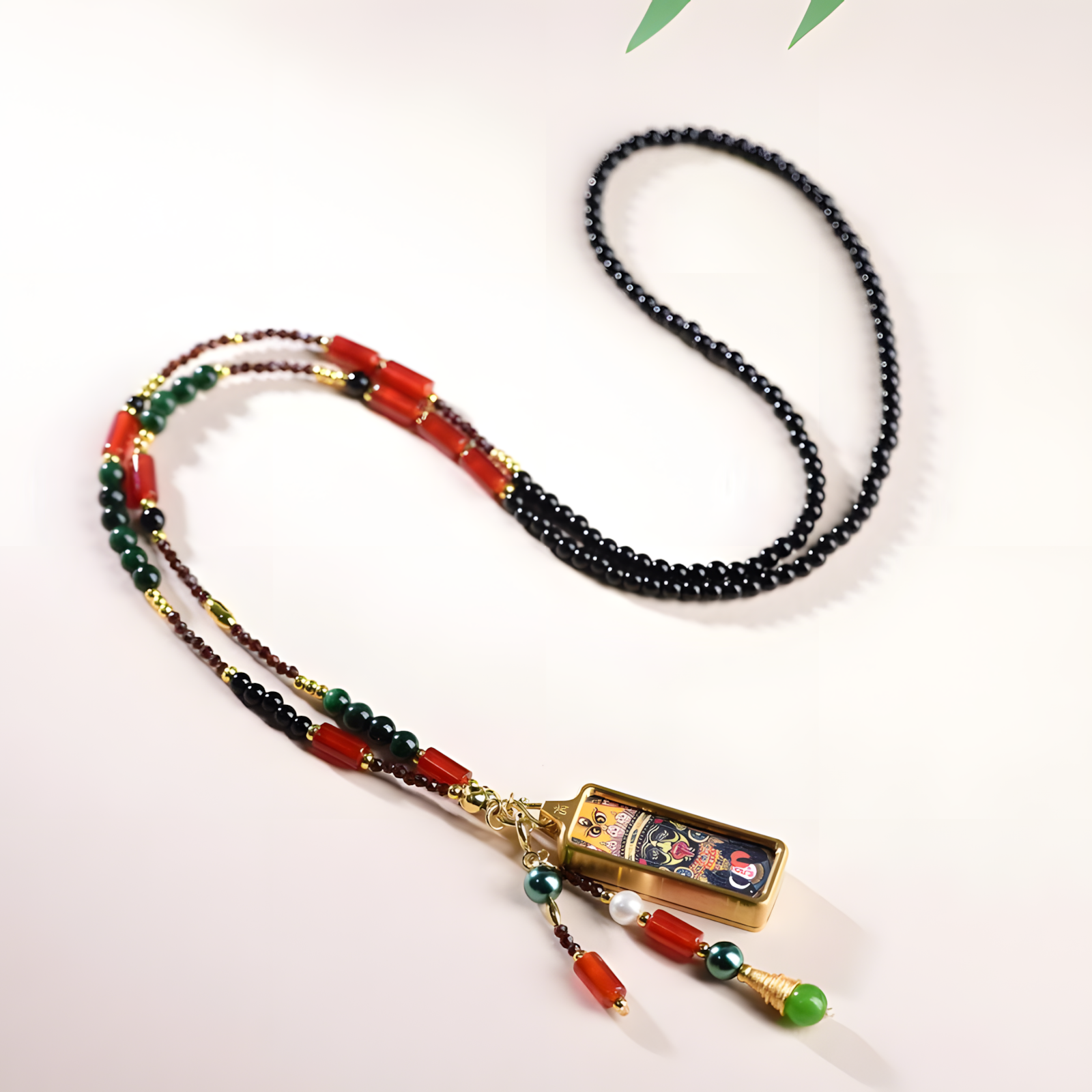 Zensoullab【Guardian Flame 】| Tibetan Energy Amulet Necklace for Meditation & Mindfulness