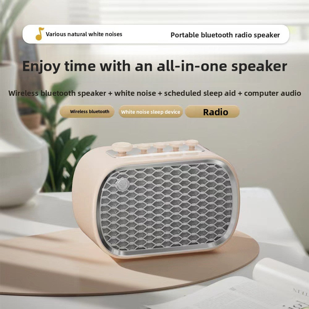 zensoullabP13 Multifunctional Sleep Instrument Speaker White Noise Gift Wireless Bluetooth Speaker Desktop Bedside Retro