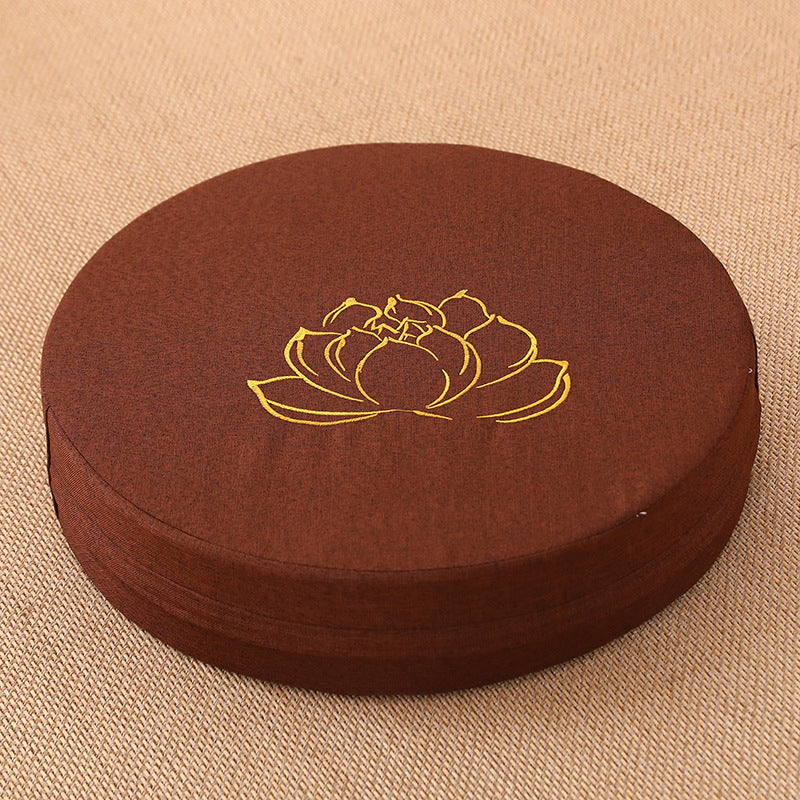 Zensoullab Japanese Style Tatami Mat Futon Cushion Thickened Stool Removable and Washable Window Cushion round Meditation Cushion Meditation Pray Cushion