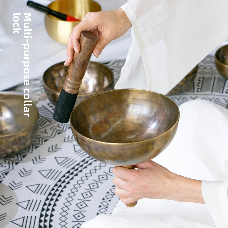 Zensoullab Nepal Hand-Held Himalaya Bowl Stick Detachable Meditation Yoga Healing Buddha Sound Bowl Xizang Himalaya Bowl Bowl