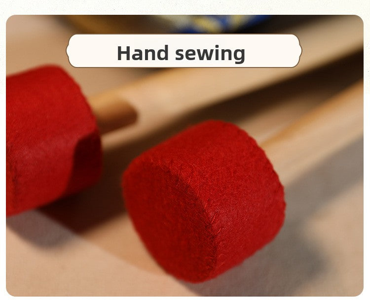 zensoullab Direct Supply Nepal Handmade Velvet Cloth Knocking Stick Tibetan Singing Bowl Hammer Bowl Stick Professional Healing Buddha Sound Bowl Knocking Stick