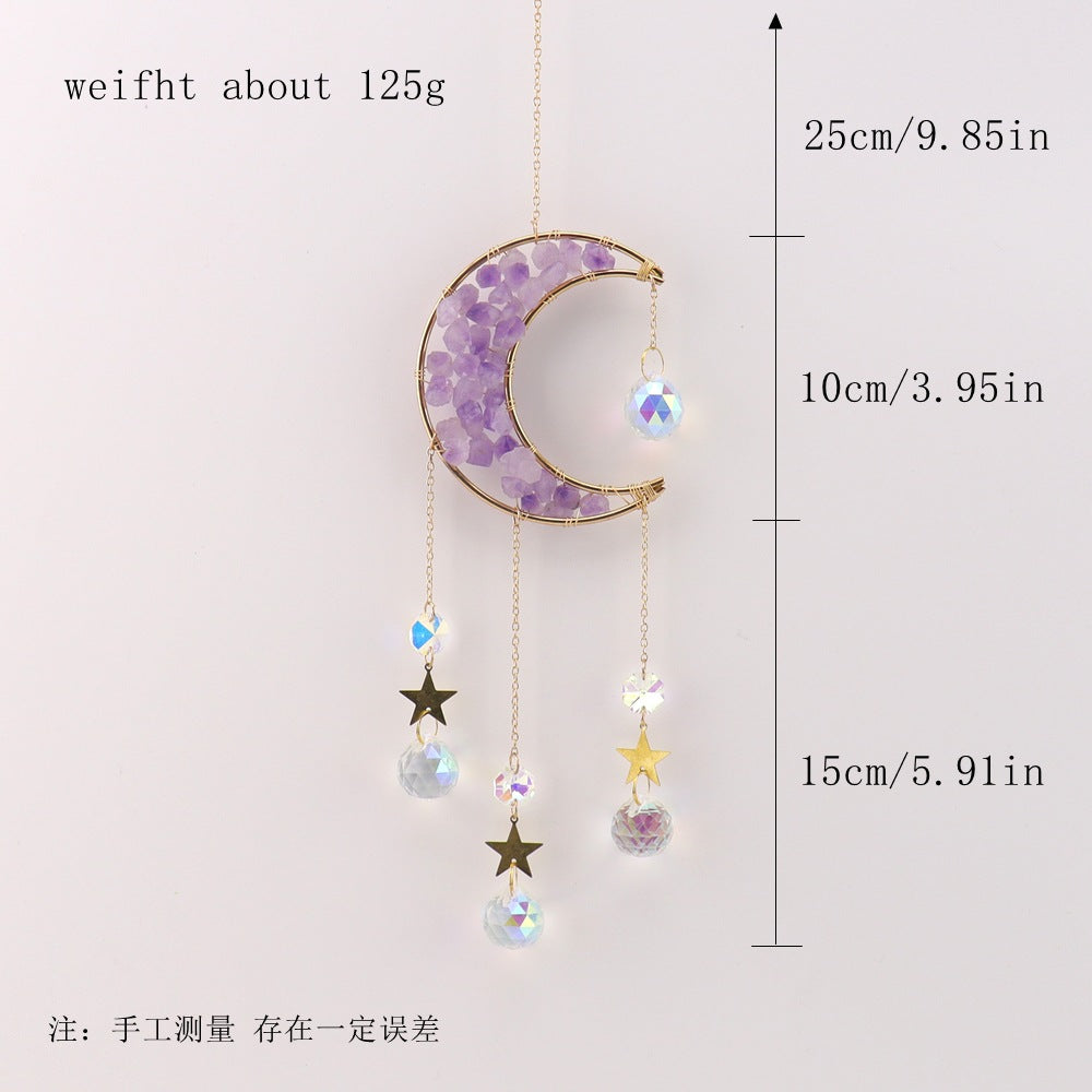 zensoullab Home Decor Pendant Inspiration Design Natural Crystal Tree of Life Sun Catcher Crystal Wind Chime