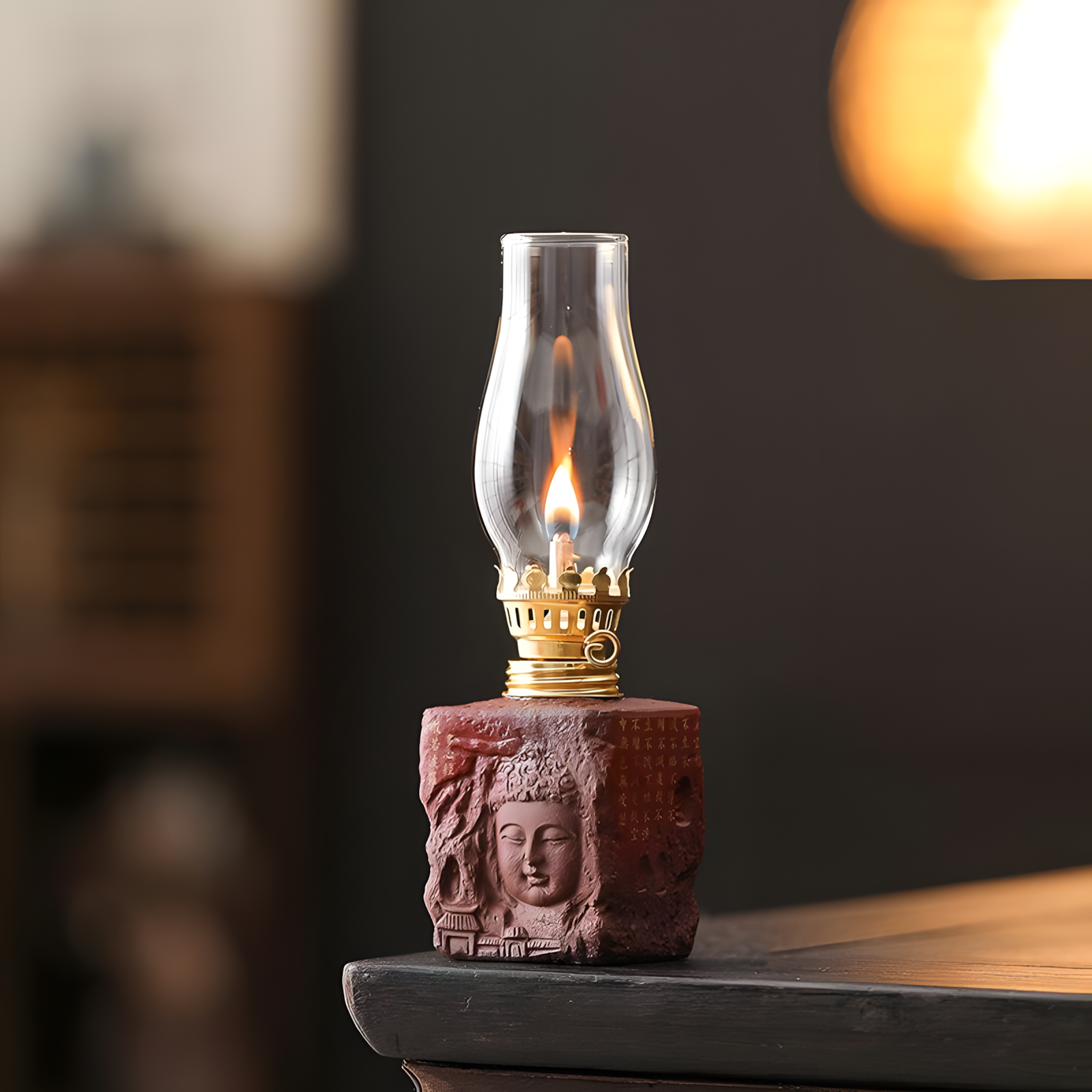 zensoullab Serenity Meadow Oriental Candle Holder (3 Colors)｜Handcrafted Glass & Ceramic Lamp for Meditation