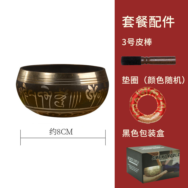 Zensoullab Nepal Buddha Bowl Van Gogh Bowl Yoga Meditation Buddha Copper Bowl Xizang Himalaya Bowl Singing Bowl Hot Sale Direct Supply