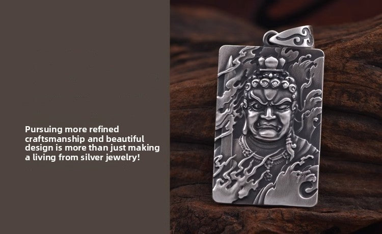 zensoullab Fudo Myooh Pendant for Men Rooster Zodiac Buddha Amulet Talisman