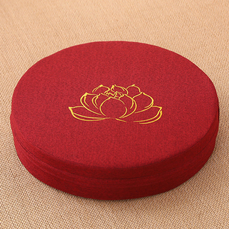 Zensoullab Japanese Style Tatami Mat Futon Cushion Thickened Stool Removable and Washable Window Cushion round Meditation Cushion Meditation Pray Cushion