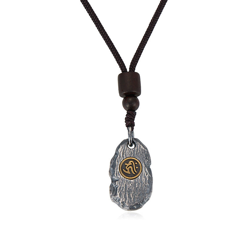 zensoullab Zodiac Birth Buddha Pendant Men Thai Silver Necklace Women Vintage Distressed Silver Chain Car Keychain Pendant
