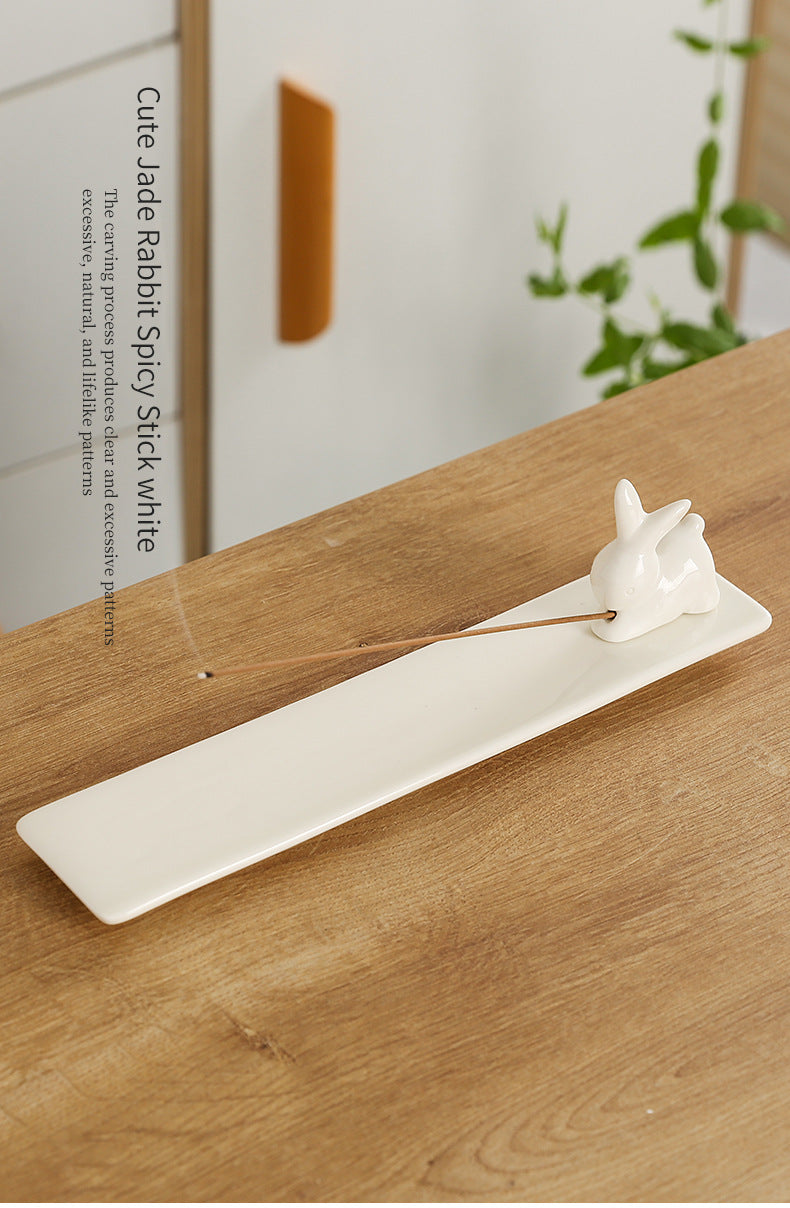 Cross-Border Ceramic Kitten Aromatherapy Burner Ornament Creative Cute Cat Home Indoor Creative Incense Holder Incense Stand Incense Tray