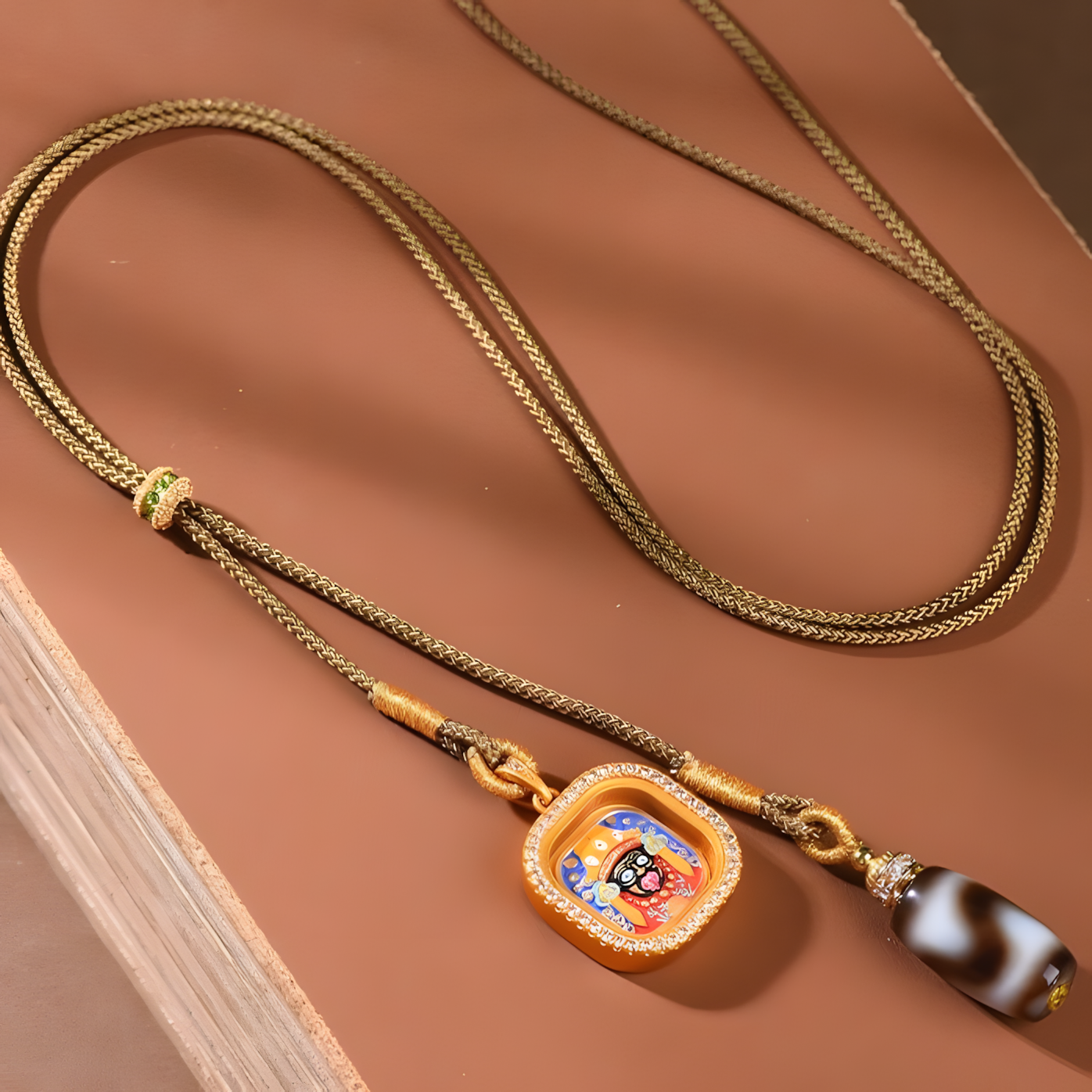 zensoullab | "Flame of Protection" Zajilamu Energy Pendant — Spiritual Shield, Meditation Aid & Blessing Amulet