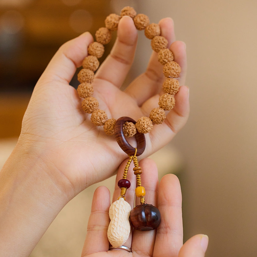 zensoullab Original Vajra Bodhi Bracelet Olive Kernel Tea Crystal Agate Crystal