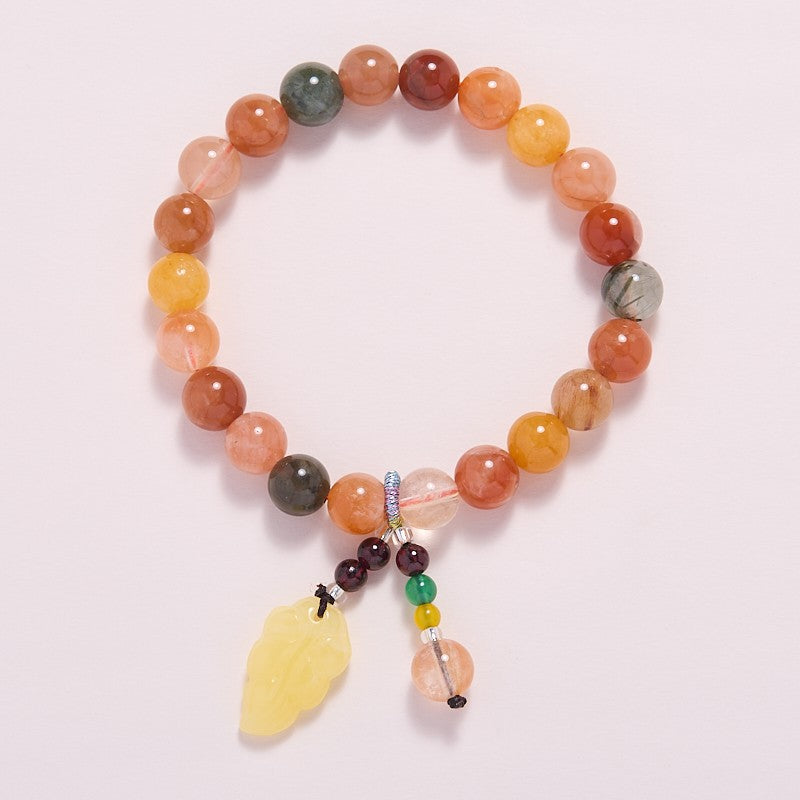Zensoullab Temple Same Style Five Fu Duobao Crystal Bracelet Fu Lu Shou Crystal Bracelet