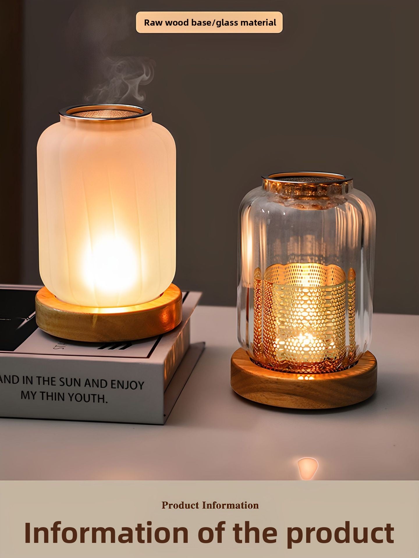 zensoullab Home Beauty Salon Glass Candle Holder Calming Aromatherapy Lamp Sandalwood Agarwood Incense Powder Incense Burner Chinese Style Candle Agarwood Lamp