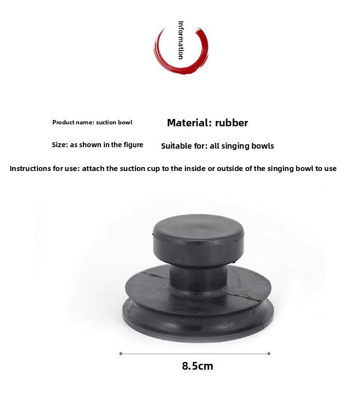 zensoullab Buddha Sound Bowl Singing Bowl Accessories Rubber Suction Bowl Healing Walking Bowl Lifting Bowl Singing Bowl Suction Cup