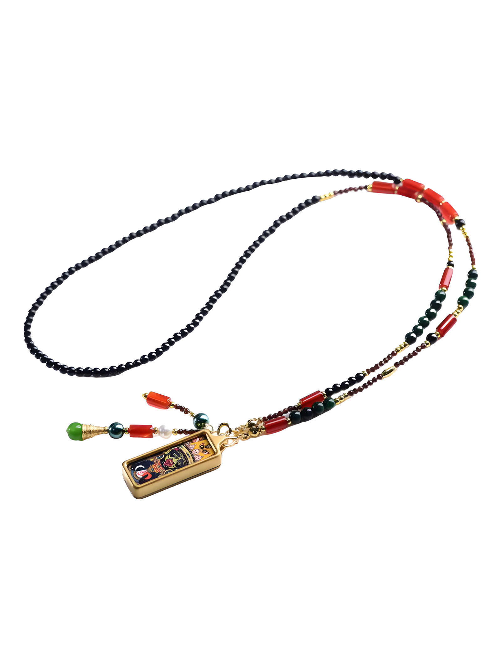 Zensoullab【Guardian Flame 】| Tibetan Energy Amulet Necklace for Meditation & Mindfulness
