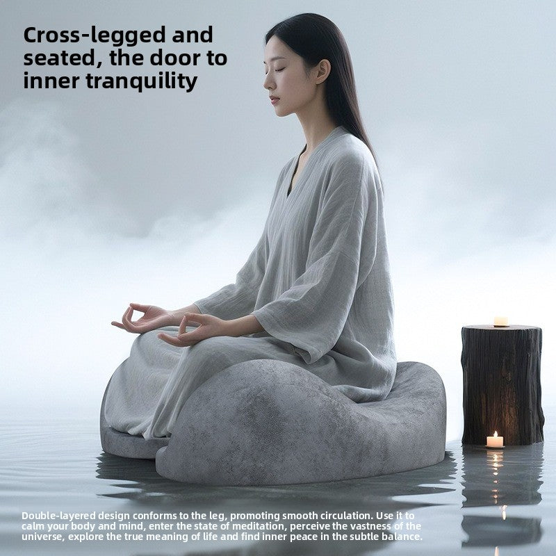 zensoullab Meditation Cushion Meditation Yoga Mat Leg Cushion Floor Cushion Long Sitting Non-Collapsing Sofa Reading Leisure Cushion