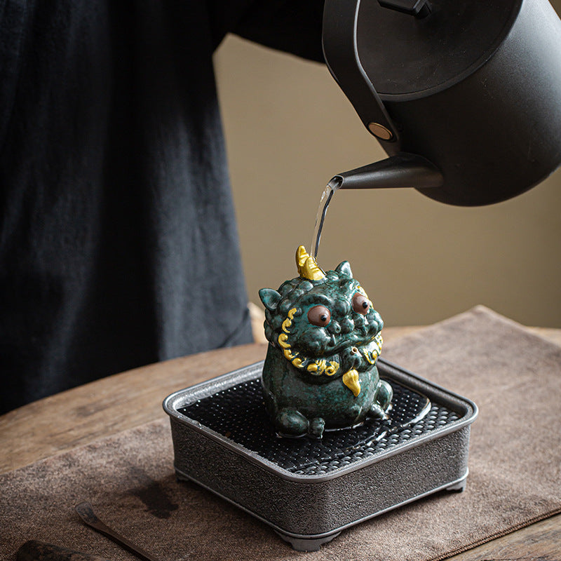 Zensoullab Creative Lucky Ceramic Incense Burner Decoration Tea Pet Incense Burner Living Room Decoration Household Sandalwood Incense Burner