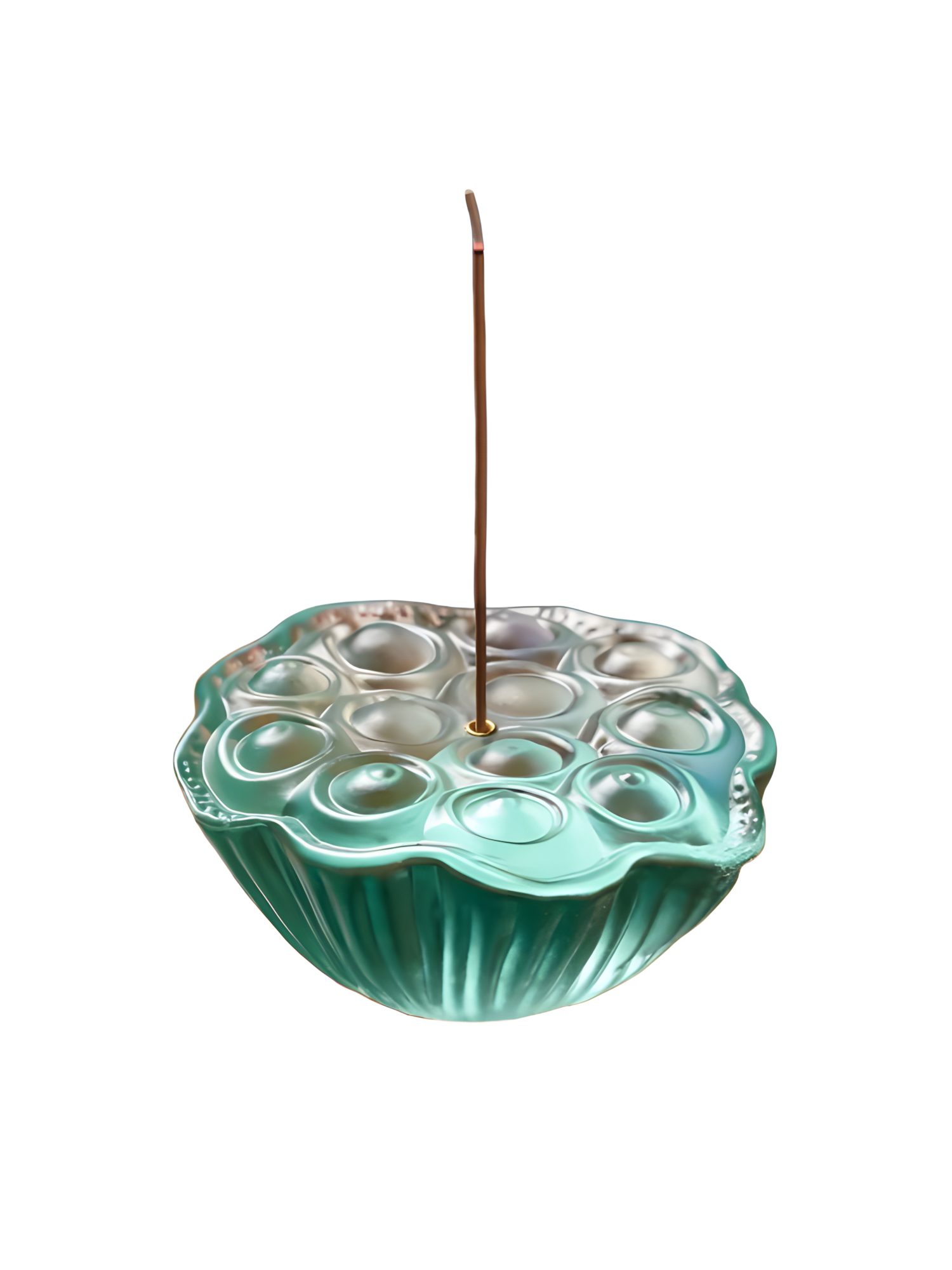 Zensoullab | Lotus Heart Serenity Glass Incense Holder