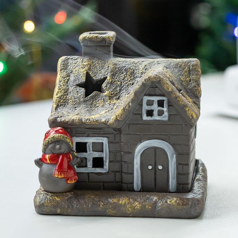 zensoullab Christmas themed ceramic incense burner