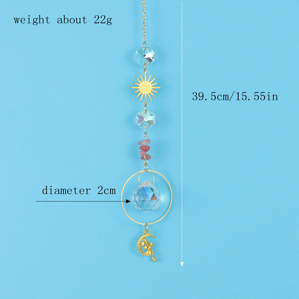 zensoullab Crystal Sun Catcher Crystal Pendant Light Hanging Garden Decoration Pendant Light Crystal Accessories