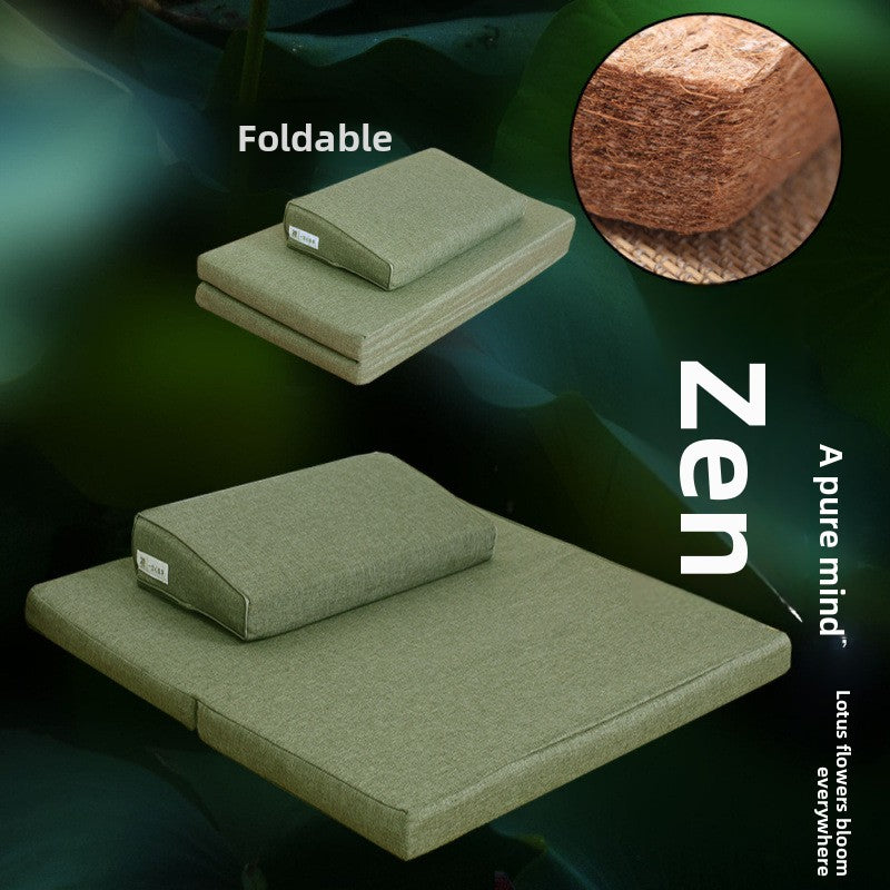 Zensoullab Meditation Cushion Meditation Cushion Coconut Palm Folding Meditation Static Cushion Home Kneeling Buddha Worship Thickened Plate Cushion Upper Cushion
