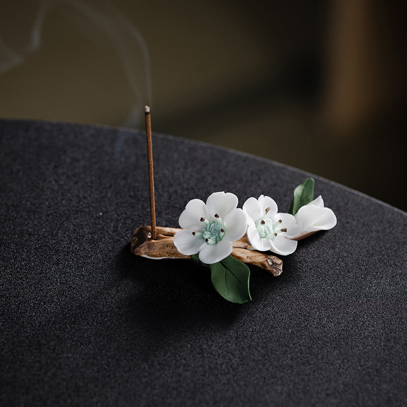 zensoullab Ceramic Flower Incense Holder