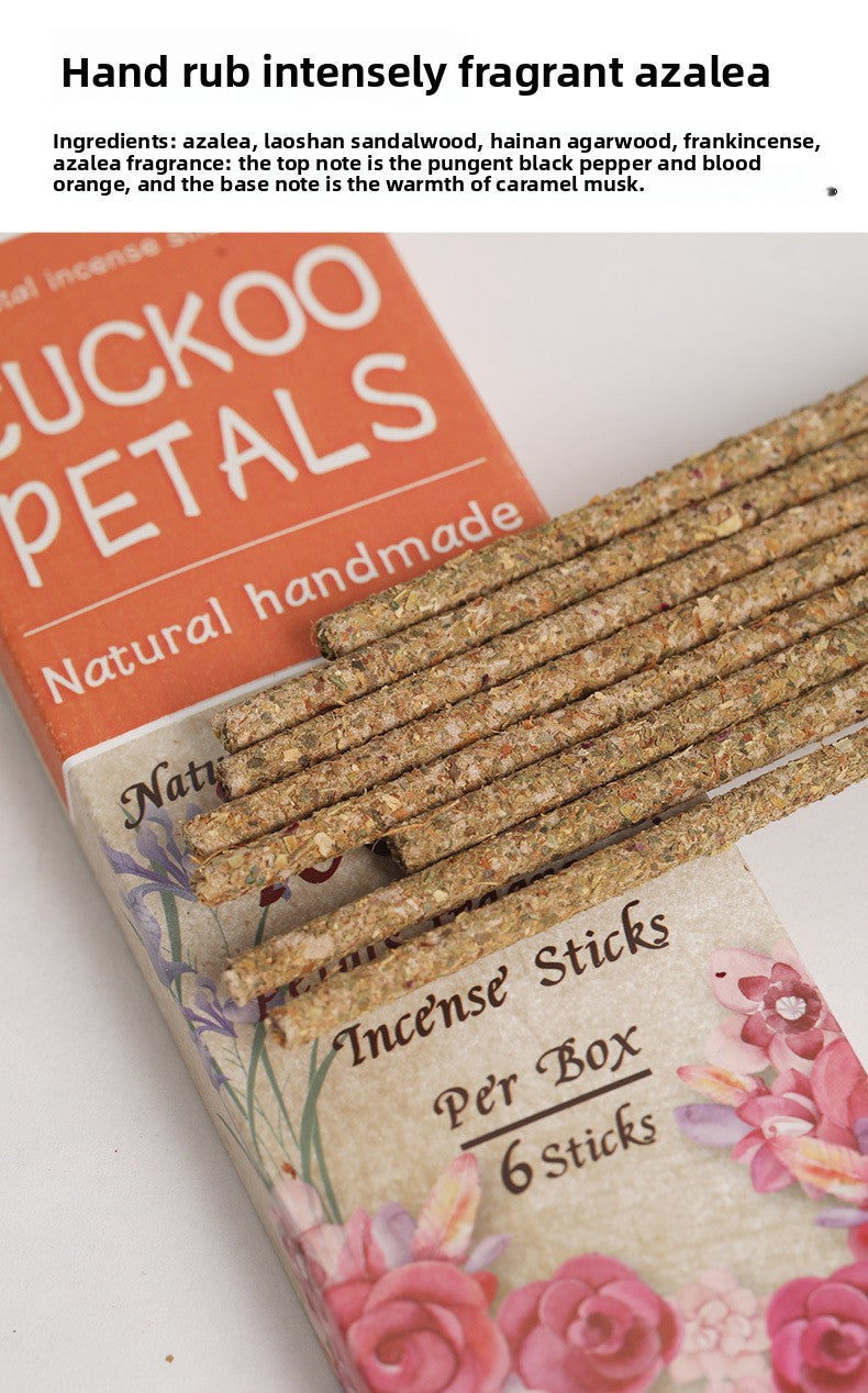 zensoullab Argentina Incense Rose Osmanthus Petal Incense Fragrant Incense Azalea Sandalwood Saffron Incense Sticks Home Use