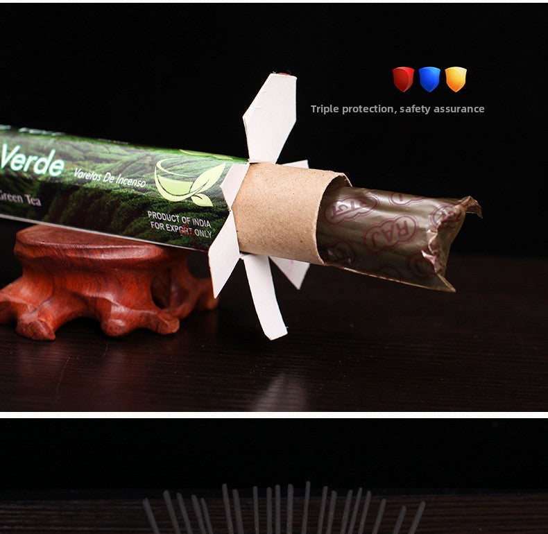 zensoullab Indian Incense Green Tea en Tea Authentic Indian Original Imported Handmade Aromatherapy Incense Stick 843