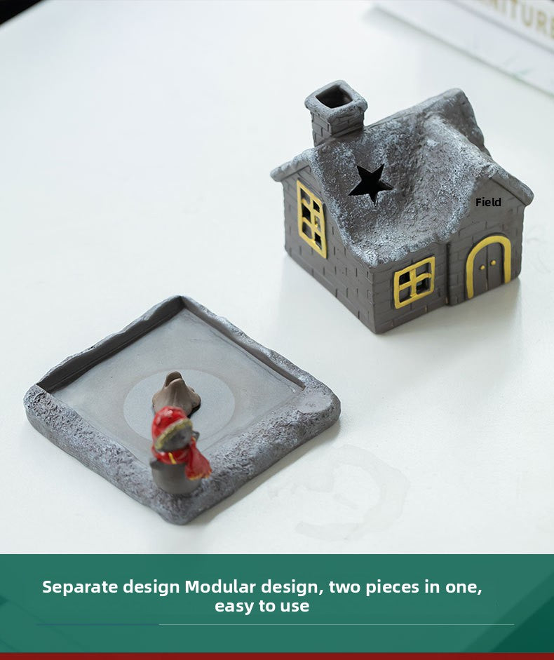 zensoullab Christmas themed ceramic incense burner