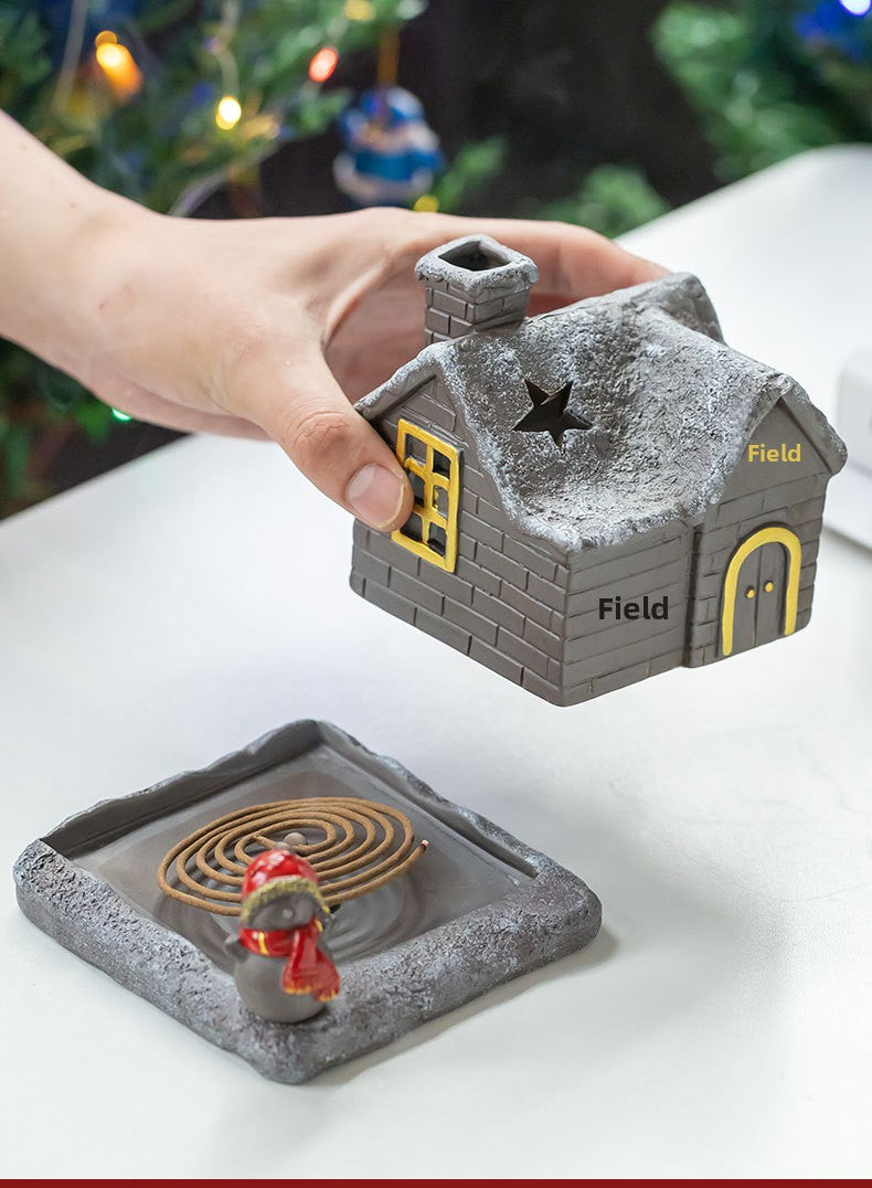zensoullab Christmas themed ceramic incense burner