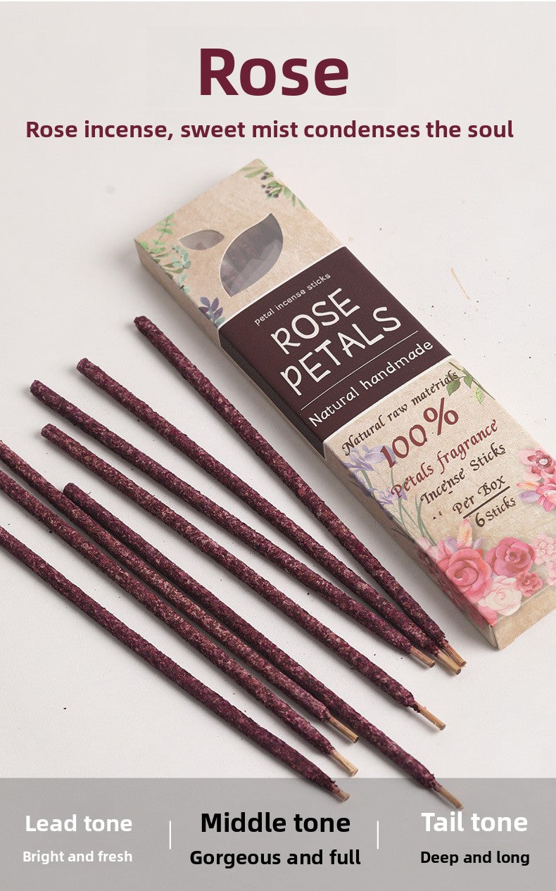 zensoullab Argentina Incense Rose Osmanthus Petal Incense Fragrant Incense Azalea Sandalwood Saffron Incense Sticks Home Use