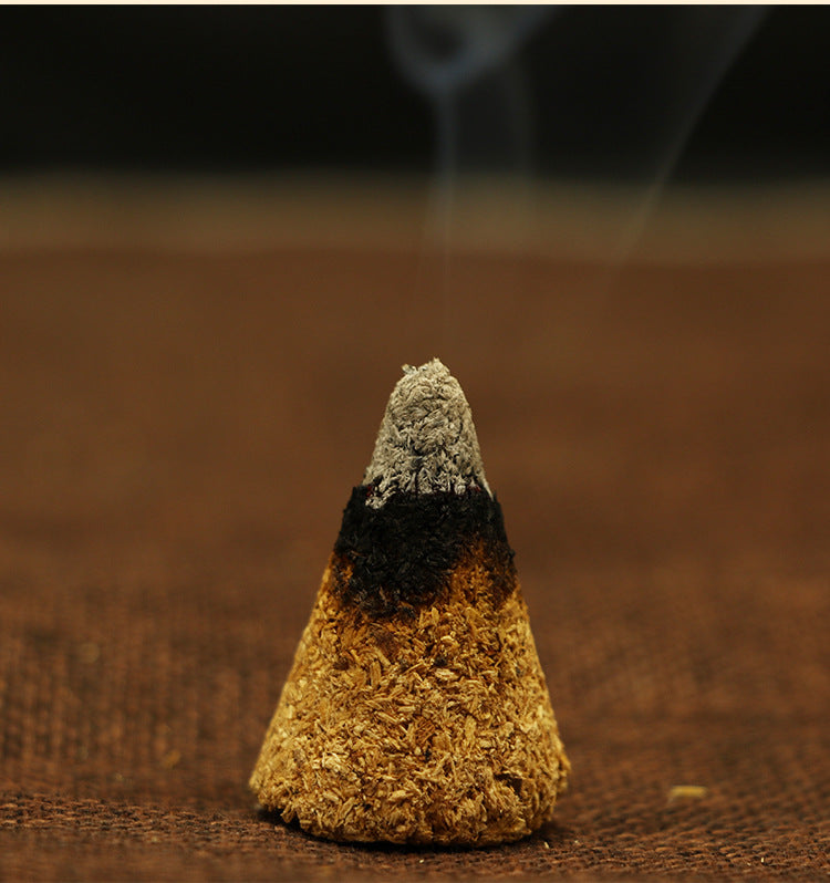 zensoullab Natural Peruvian Santomota Incense Cones Long-lasting Fragrance for Bedroom Aromatherapy Indoor Wooden Incense