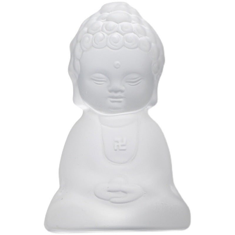 zensoullab Ancient Glazed Little Monk Tea Pet Ornament Zen Glass Buddha Figurine Kung Fu Tea Set Tea Tray Accessories