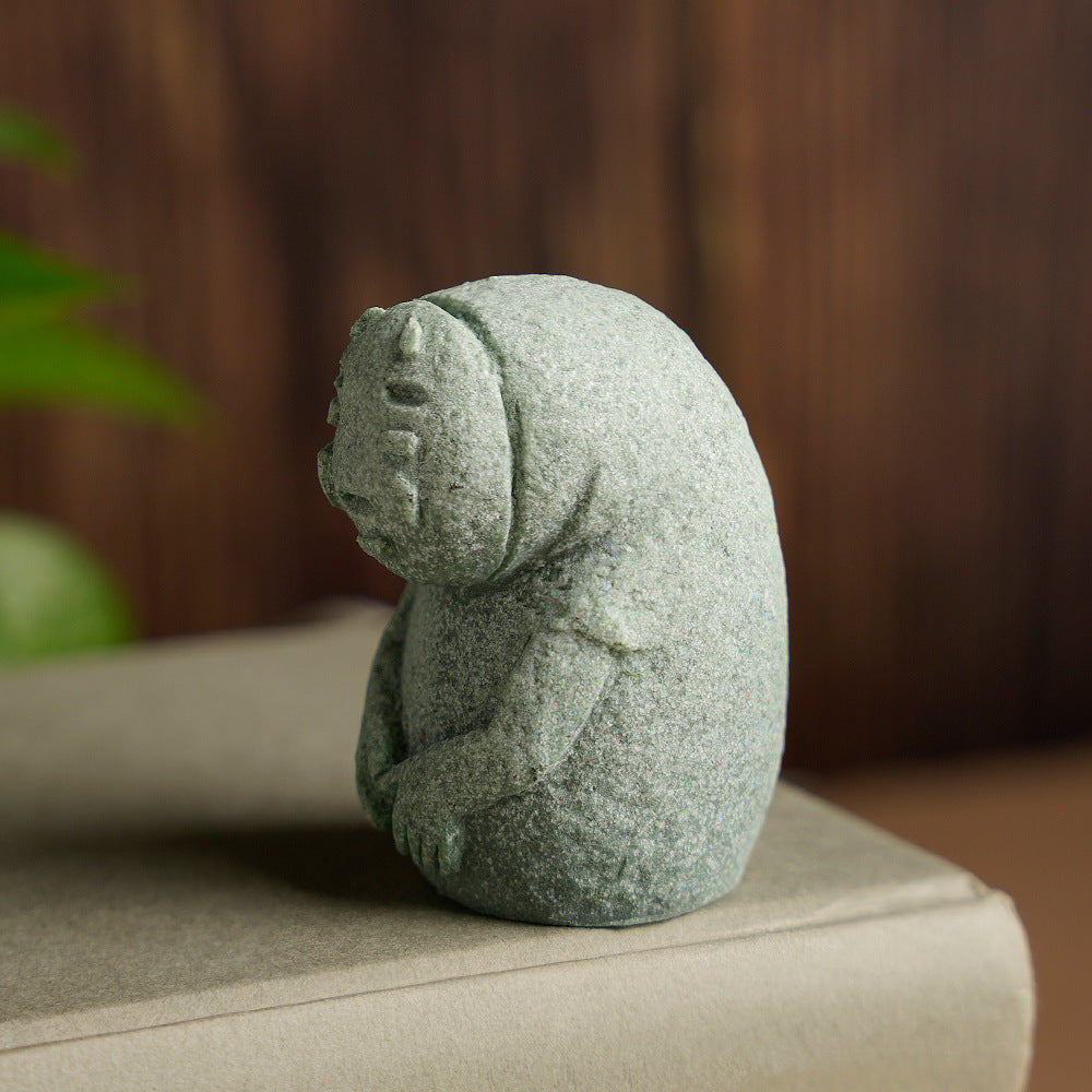 zensoullab Japanese Style Faceless Man Cute Fun Figurine Micro Landscape Aquarium Fish Tank Home Decoration Indoor Outdoor Decoration