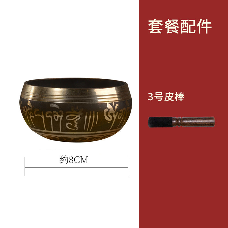 Zensoullab Nepal Buddha Bowl Van Gogh Bowl Yoga Meditation Buddha Copper Bowl Xizang Himalaya Bowl Singing Bowl Hot Sale Direct Supply