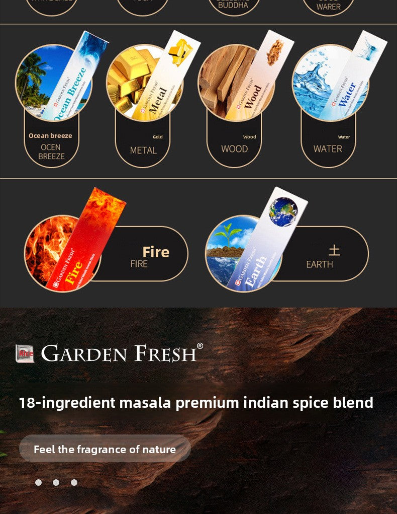zensoullabGF Hot-Selling Indian Incense 18 Flavors Masala Handmade Sandalwood Agarwood Imported Aromatherapy Incense Stick Tibetan Incense