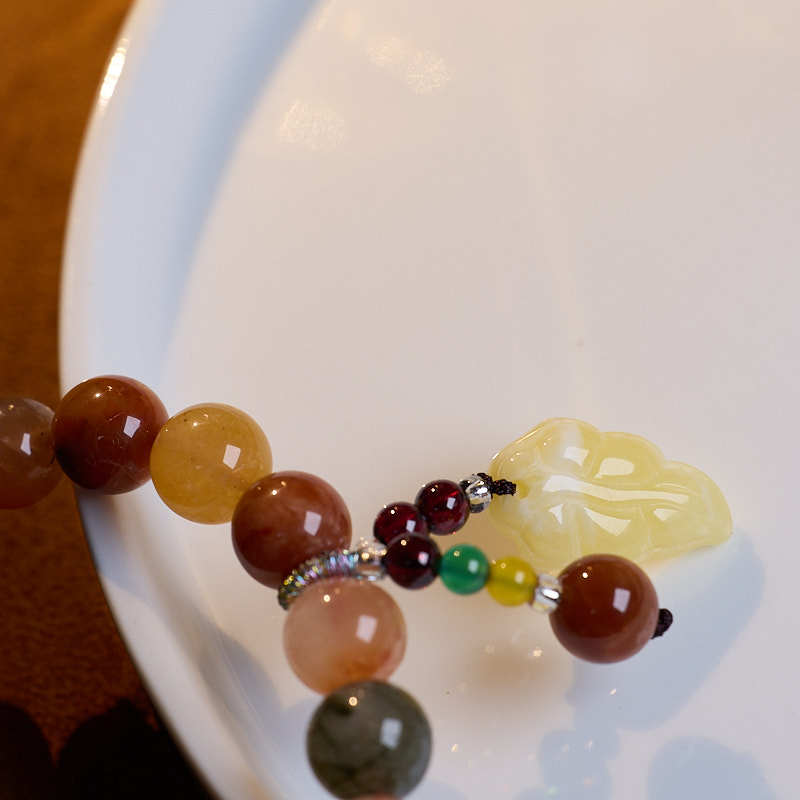 Zensoullab Temple Same Style Five Fu Duobao Crystal Bracelet Fu Lu Shou Crystal Bracelet