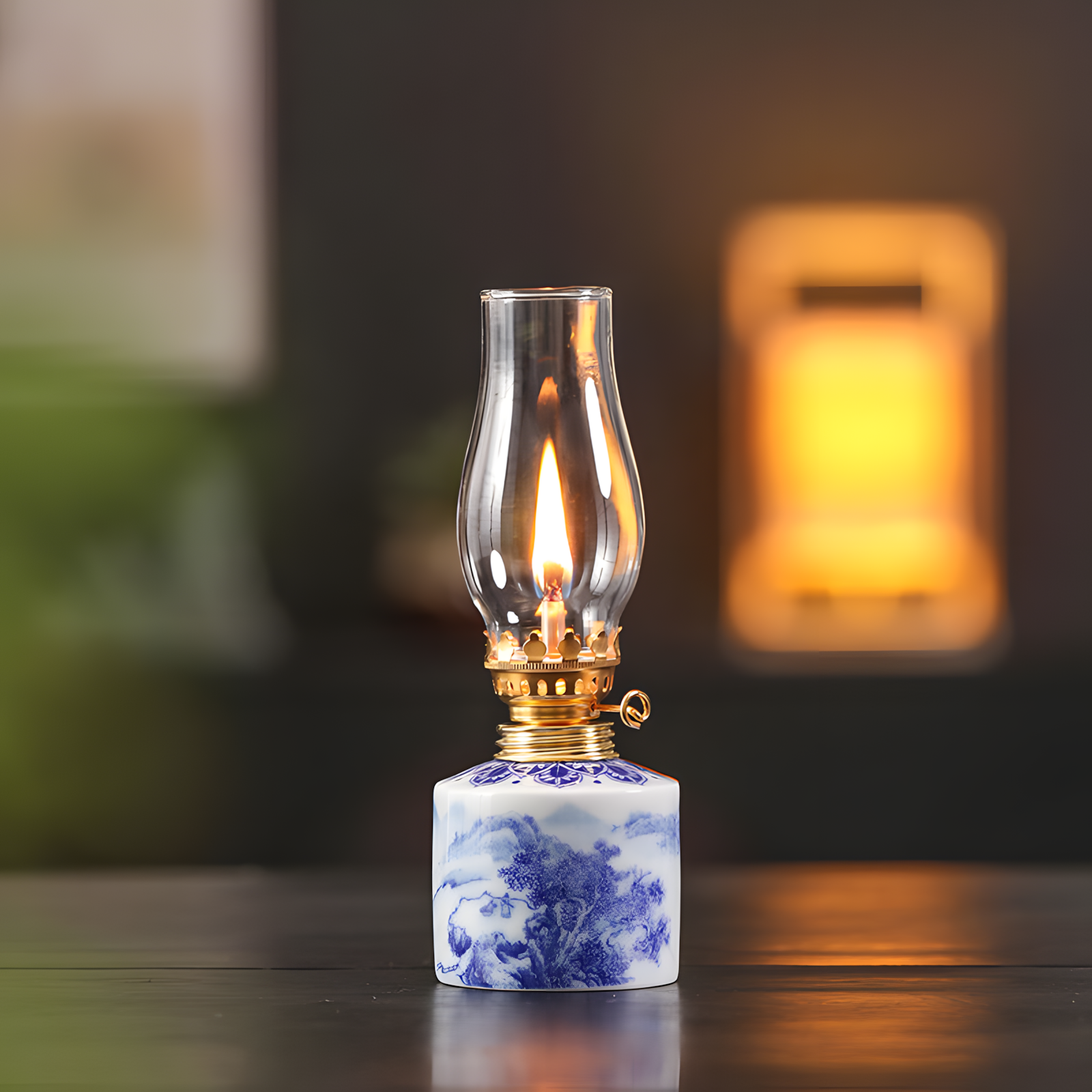 Serenity Oil Lamp Serenity Blue & White Ceramic Meditation