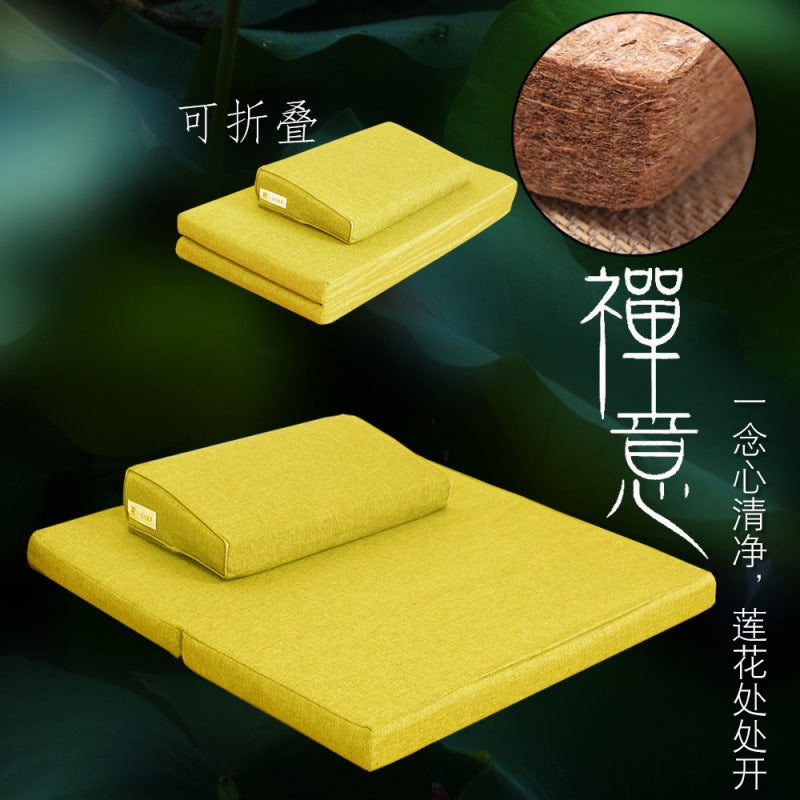 Zensoullab Meditation Cushion Meditation Cushion Coconut Palm Folding Meditation Static Cushion Home Kneeling Buddha Worship Thickened Plate Cushion Upper Cushion