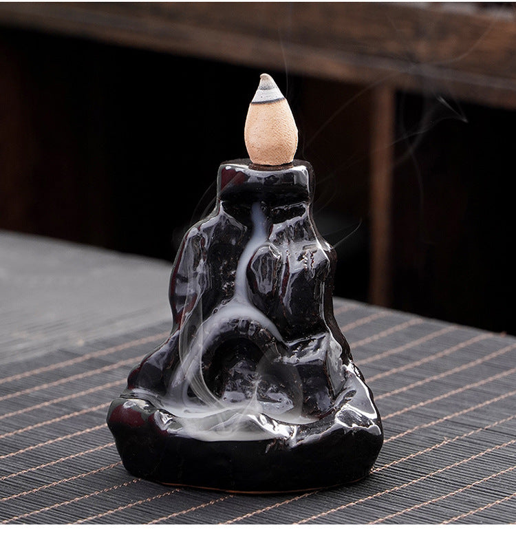 zensoullab Ceramic Backflow Incense Burner Creative Home Office Incense Decoration Incense Burner Direct Supply One Piece Supply