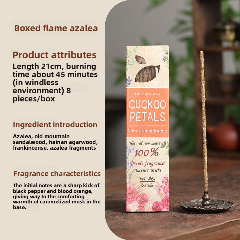 zensoullab Argentina Incense Rose Osmanthus Petal Incense Fragrant Incense Azalea Sandalwood Saffron Incense Sticks Home Use