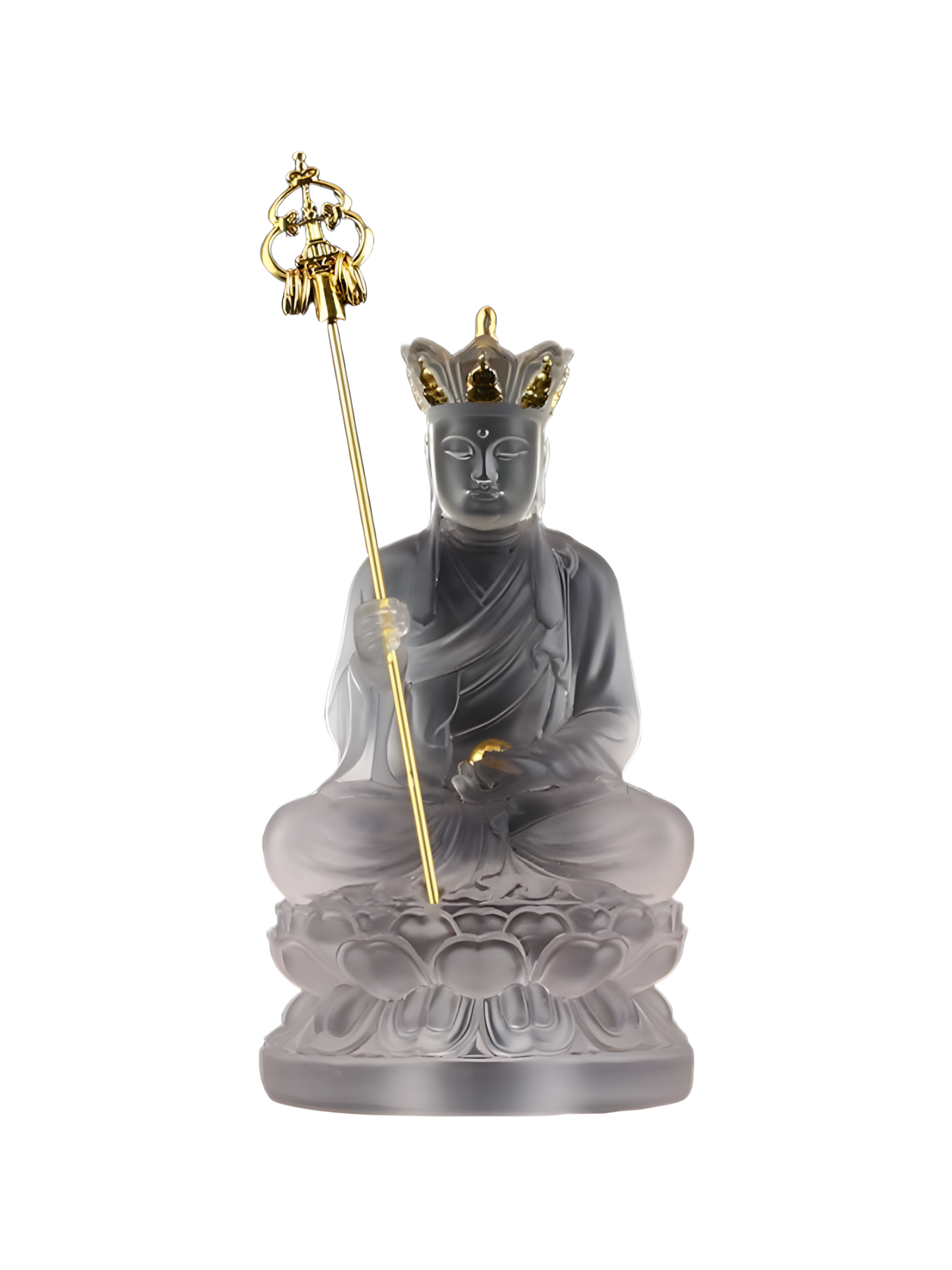 Zensoullab ┃ “Guardian of Compassion” Kṣitigarbha Bodhisattva Crystal Statue – A Symbol of Inner Peace and Protection