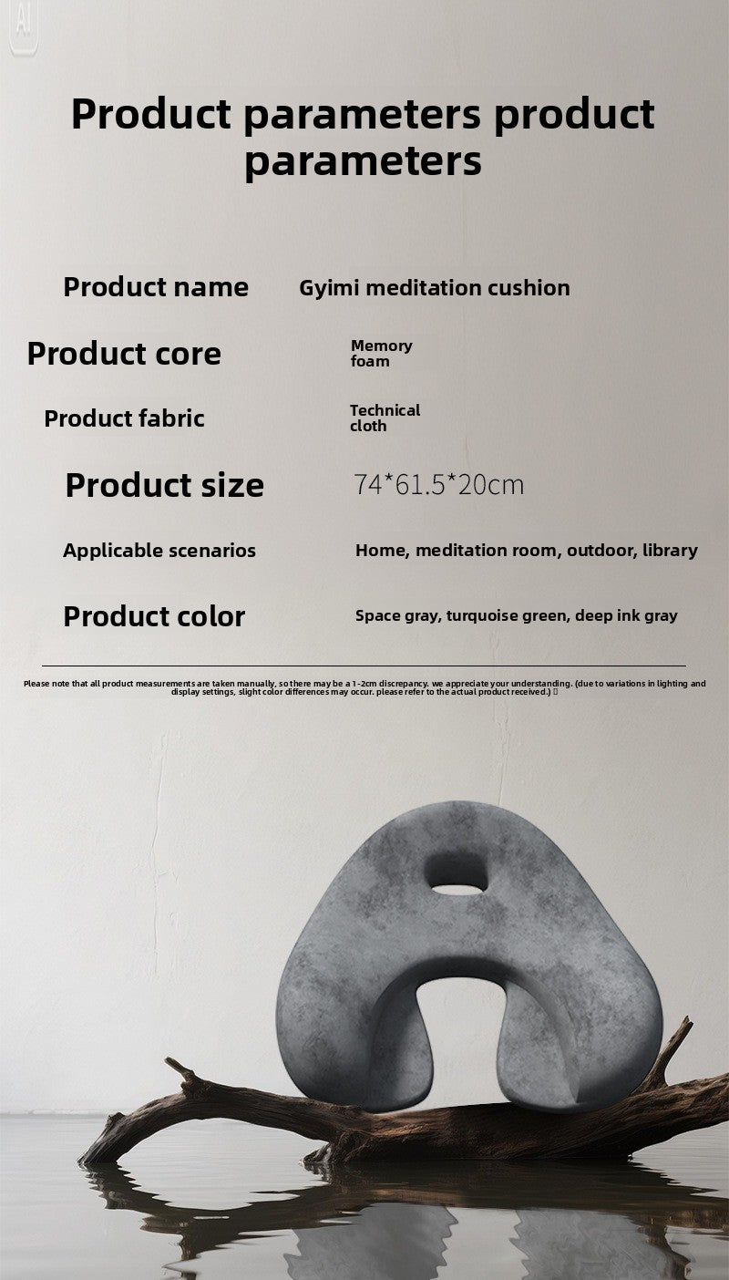 zensoullab Meditation Cushion Meditation Yoga Mat Leg Cushion Floor Cushion Long Sitting Non-Collapsing Sofa Reading Leisure Cushion