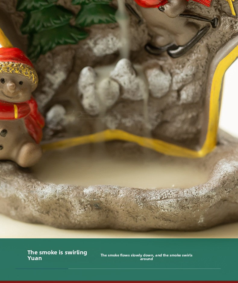 zensoullab Christmas themed backflow incense burner