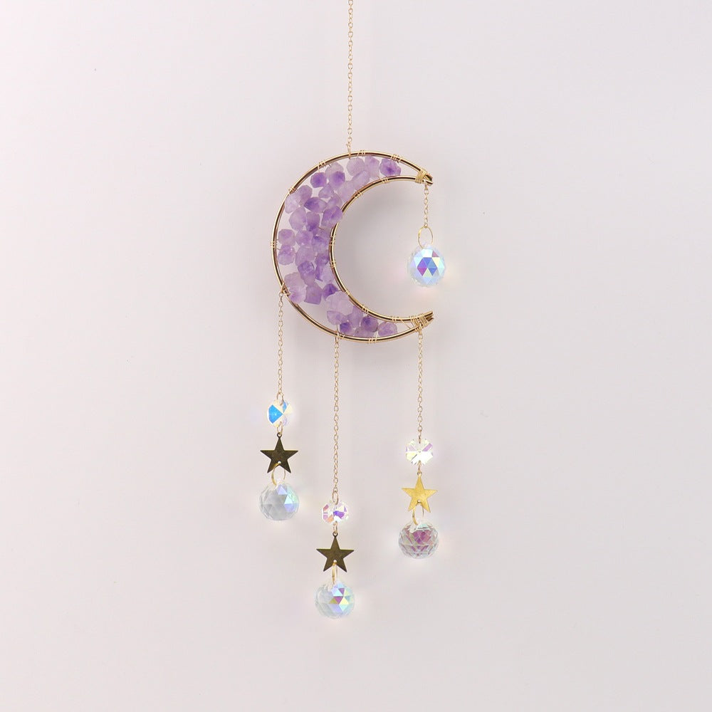 zensoullab Home Decor Pendant Inspiration Design Natural Crystal Tree of Life Sun Catcher Crystal Wind Chime