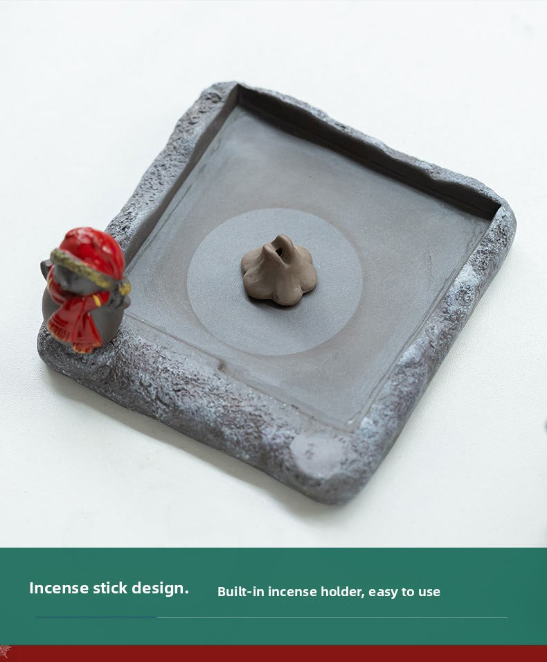 zensoullab Christmas themed ceramic incense burner