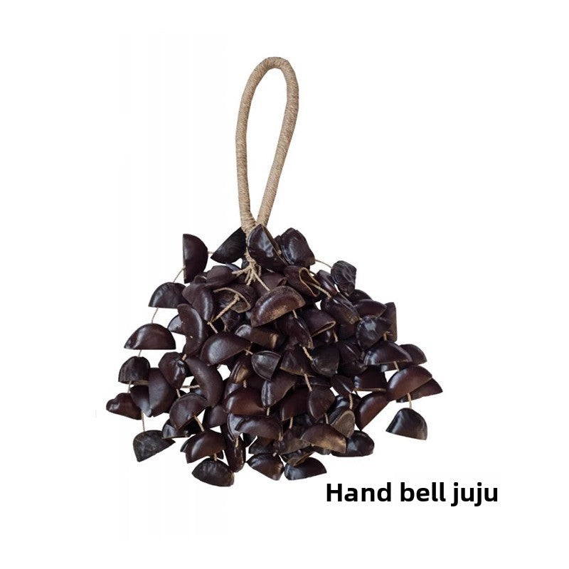 zensoullab Derui Musical Instruments African Hand Bell Plant Fruit Bell String Bell Bracelet Anklet Accompaniment Yoga Healing Small Musical Instrument